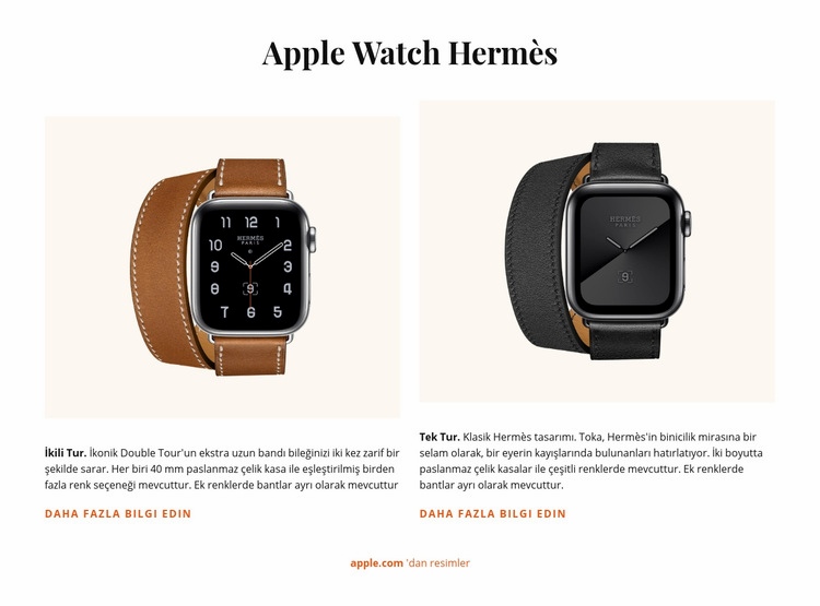 Apple Watch Hermes Şablon