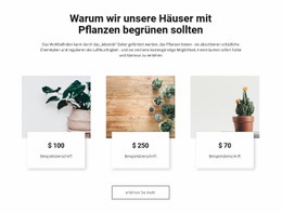 Begrünung Unserer Häuser – Fantastisches Website-Modell