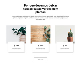 Site WordPress Para Tornando Nossas Casas Mais Verdes