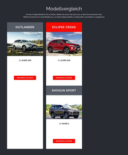Modellvergleich – Fertiges Website-Design