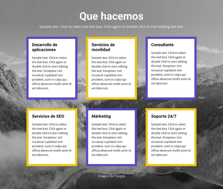 Empresa de tecnología Plantillas de creación de sitios web