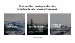 La Meilleure Conception De Site Web Pour Les Montagnes M'Inspirent