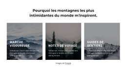 Les Montagnes M'Inspirent - HTML Builder