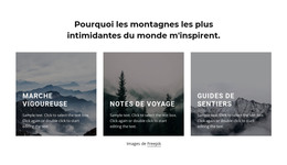 Conception Web Pour Les Montagnes M'Inspirent