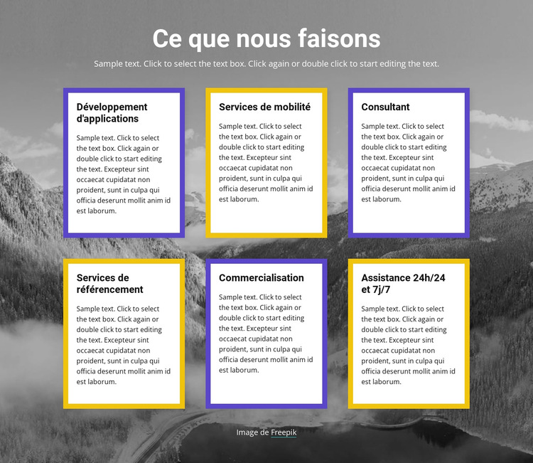 Entreprise technologique Modèle de site Web