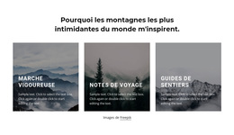 Les Montagnes M'Inspirent - Thème WordPress Ultime