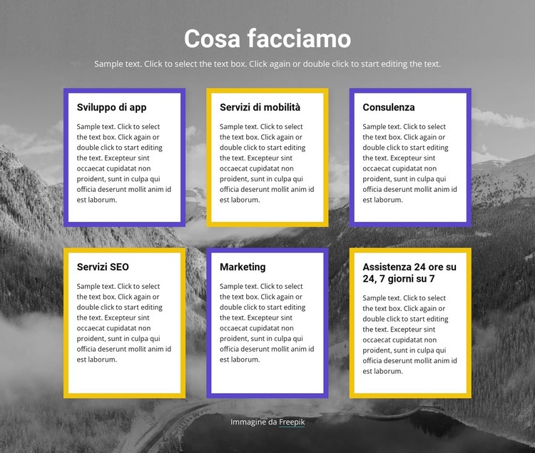 Società di tecnologia Modelli di Website Builder