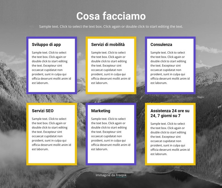 Società di tecnologia Mockup del sito web