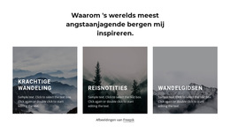 Bergen Inspireren Mij - Eenvoudig Websitesjabloon