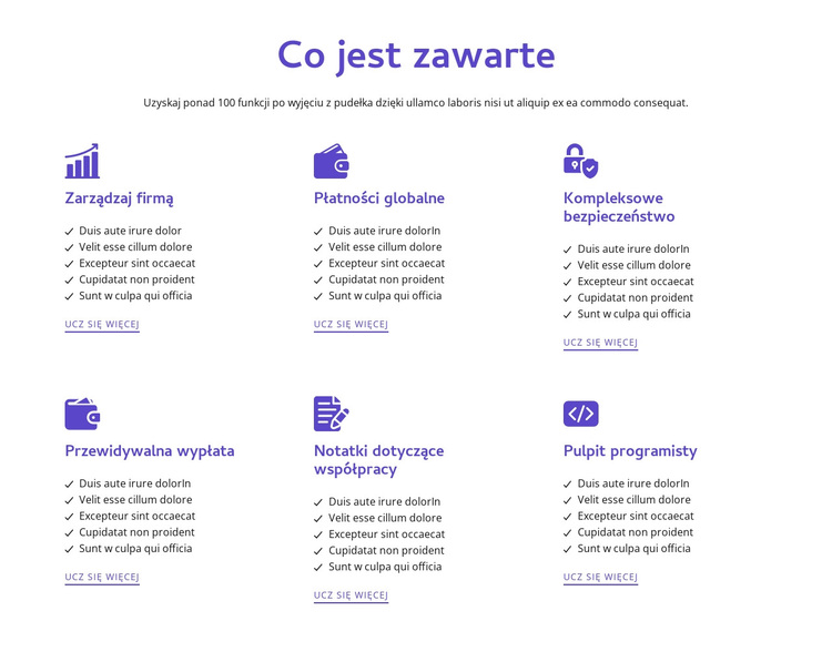 Co jest wliczone Motyw WordPress