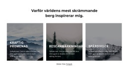 Berg Inspirerar Mig - HTML-Sidmall