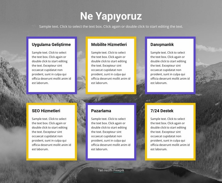 teknoloji şirketi Html Web Sitesi Oluşturucu