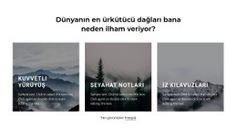 Dağlar Bana Ilham Veriyor - Kullanımı Kolay HTML5 Şablonu