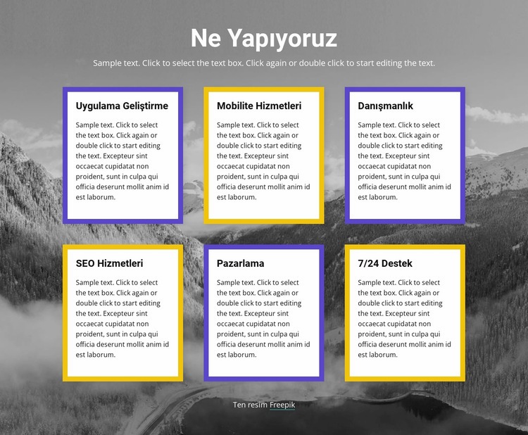 teknoloji şirketi Web Sitesi Mockup'ı