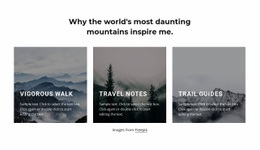Mountains Inspire Me Wordpress Templates