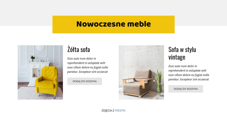 Nowoczesne meble Motyw WordPress