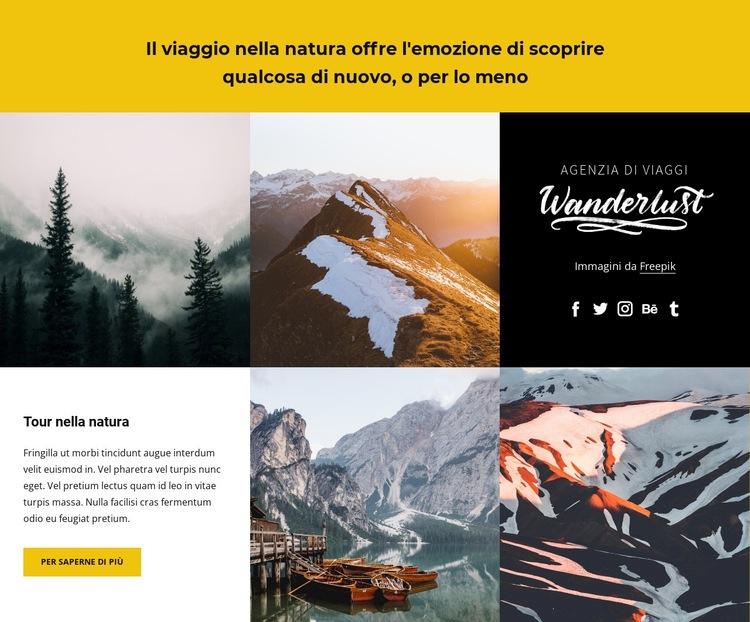 Vacanze straordinarie Modelli di Website Builder