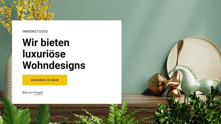 Wir bieten luxuriöse Designs Website design