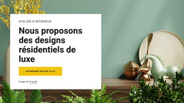 Nous Proposons Des Designs De Luxe Site Web D'Une Seule Page