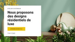 Modèle D'Une Page Pour Nous Proposons Des Designs De Luxe