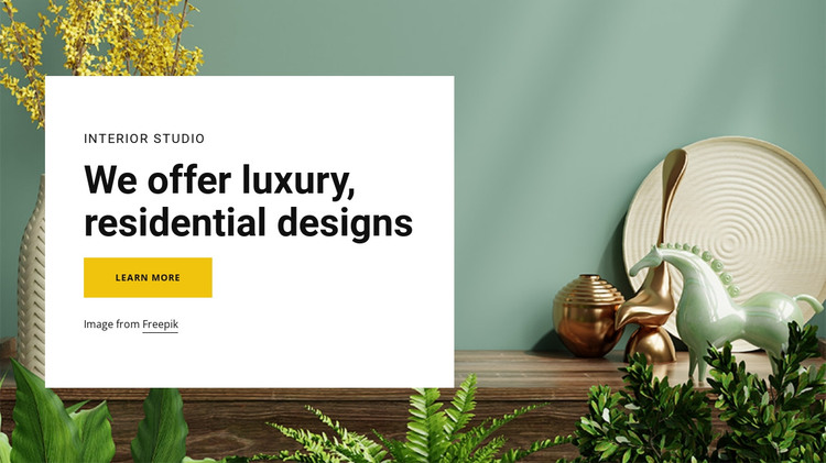 We offer luxury designs HTML Template