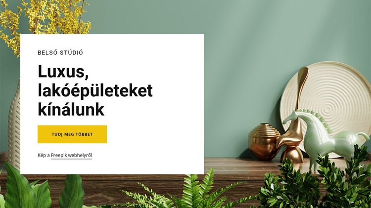 Luxus kiviteleket kínálunk Weboldal tervezés