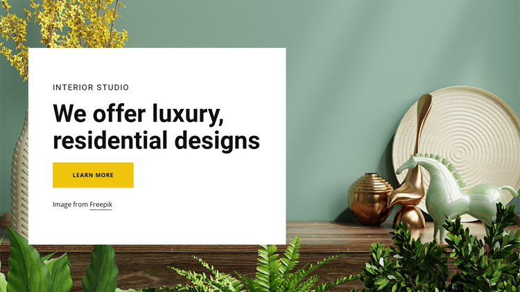 We offer luxury designs One Page Template