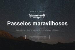 Passeios Maravilhosos - Website Creation HTML