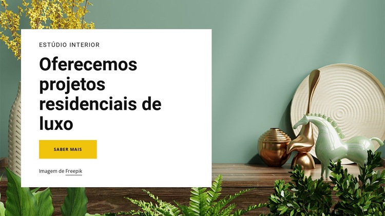 Oferecemos designs de luxo Landing Page