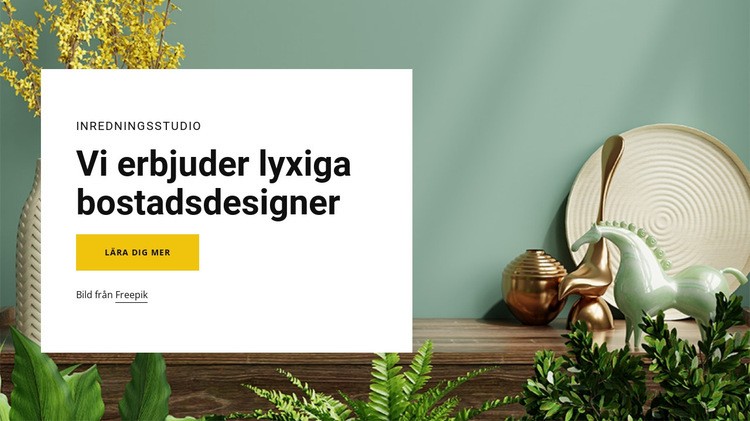 Vi erbjuder lyxig design WordPress -tema