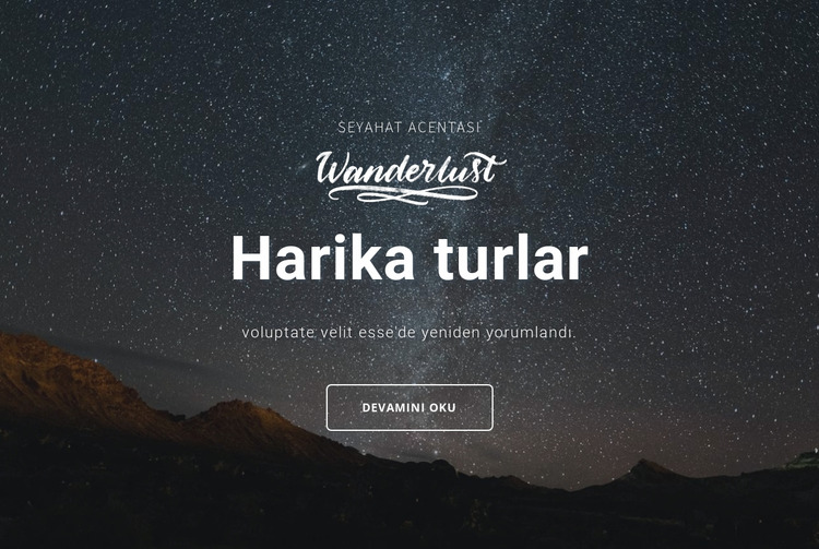 Harika turlar Joomla Şablonu