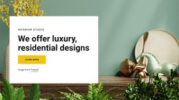 We Offer Luxury Designs - Web Page Design