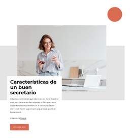 Características De Una Buena Secretaria - Plantilla Personalizable