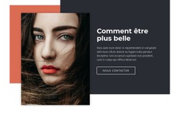 Comment Être Plus Belle Modèle De Design