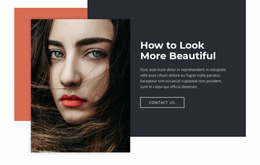 How To Look More Beautiful - HTML Site Builder
