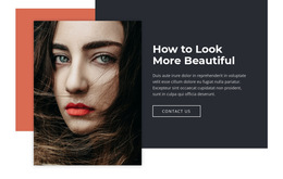 How To Look More Beautiful - Beautiful HTML5 Template