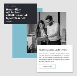 Továbbfejlesztett Ügyfélélmény – Személyes Webhelysablon