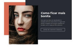 Como Ficar Mais Bonita - HTML Site Builder