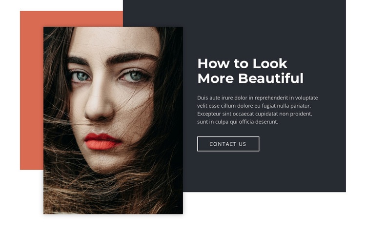 How to look more beautiful Squarespace Template Alternative