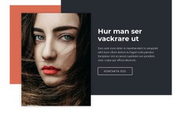 Hur Man Ser Vackrare Ut - Webbplatsmall För Företagspremium