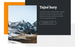 Tajemství Hor – Vstupní Stránka HTML