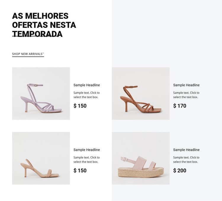 As melhores ofertas nesta temporada Construtor de sites HTML