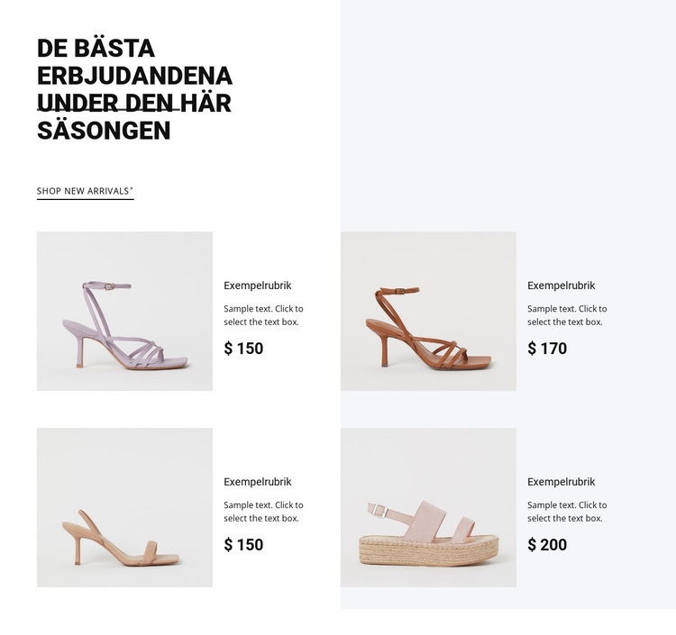 De bästa erbjudandena den här säsongen CSS -mall