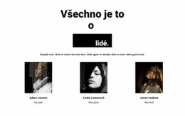Všechno Je To O Lidech – Bezplatná Šablona Webových Stránek