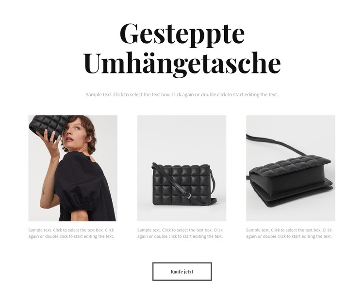 Neue Taschenkollektion CSS-Vorlage