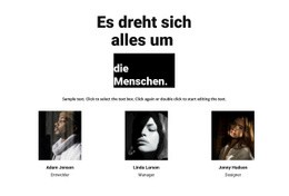 Es Geht Nur Um Die Menschen - Website-Builder Zur Inspiration