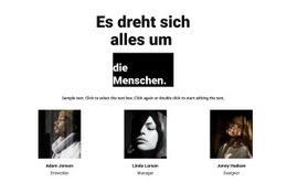 Es Geht Nur Um Die Menschen - Vielseitiges Website-Modell