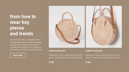 New Bags Collection Web Designer