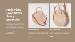 Nueva Colección De Bolsos Sitio Web De Una Sola Página