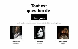 Tout Dépend Des Gens - Modèle Polyvalent D'Une Page